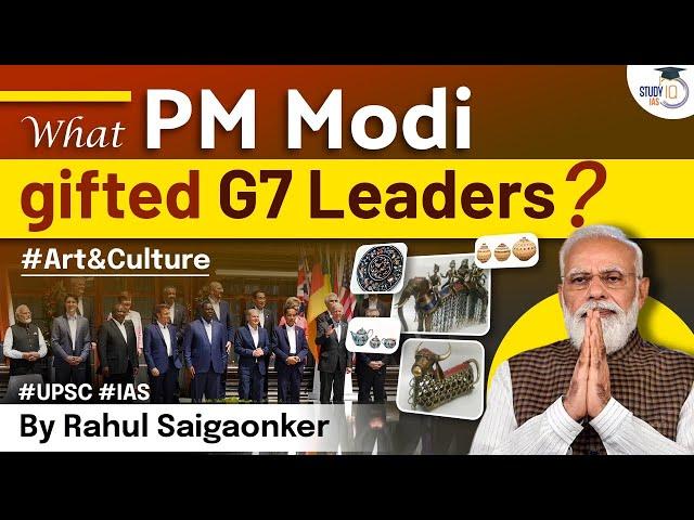 PM modi gifts India art and craft product to world leaders | UPSC  #CulturalDiplomacy