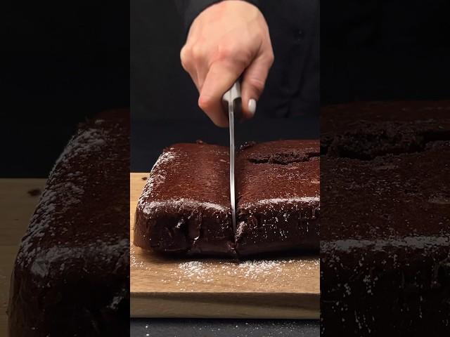 Brownies with 3 ingredients in 5 minutes! No flour! Sugar free! No oil! #chocolate #dessert #banana