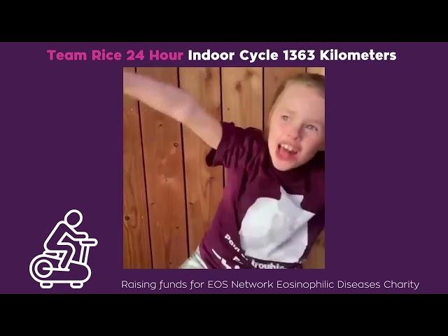 Team Rice 24 Hour Indoor Cycle 1363 Km  - Hear their inspiring Eosinophilic story