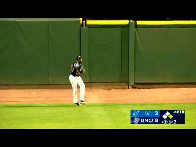 Reno's Brito makes catch on the run