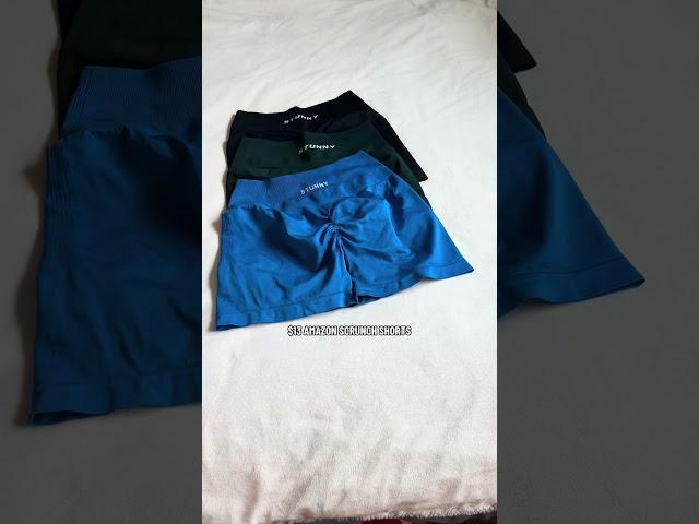 AMAZON activewear scrunch shorts try on haul 2024  AMAZON HAUL