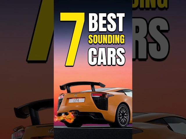 07 Best Sounding Cars of All Time!!