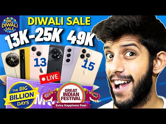 Top Best Smartphone Deals  in Flipkart and Amazon Big Diwali Sale 2024  Mobile Offer Deals Live