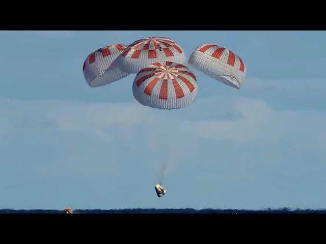 SpaceX Crew Dragon Returns from Space Station on Demo-1 Mission