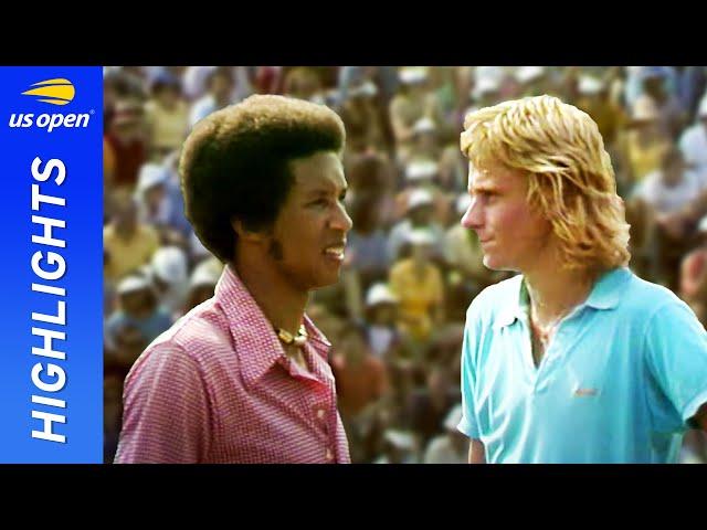 Bjorn Borg v Arthur Ashe in a breatkthrough match! | US Open 1973 Round 3