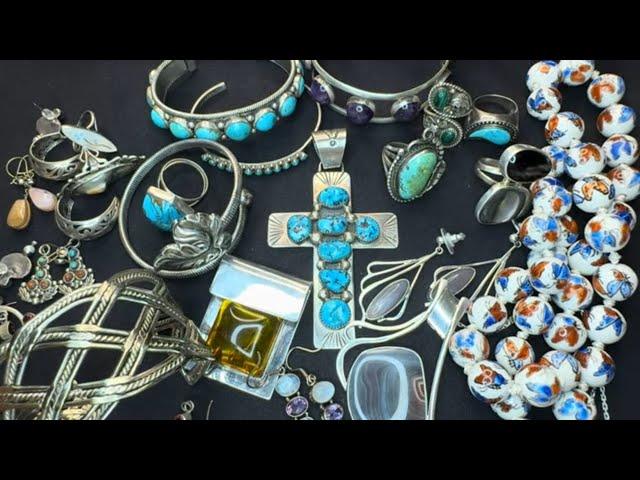 Unbelievable Vintage Sterling Silver Jewelry Finds At The Local Antique Market!