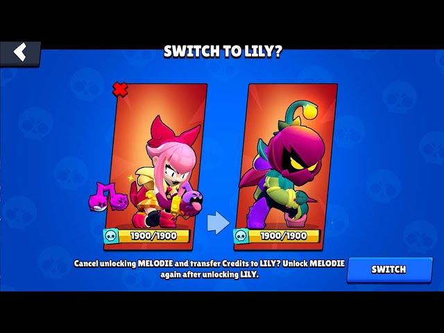 LILY NEW BRAWLER!! LEGENDARY GIFTS 1900 CREDITS BRAWL STARS UPDATE!!