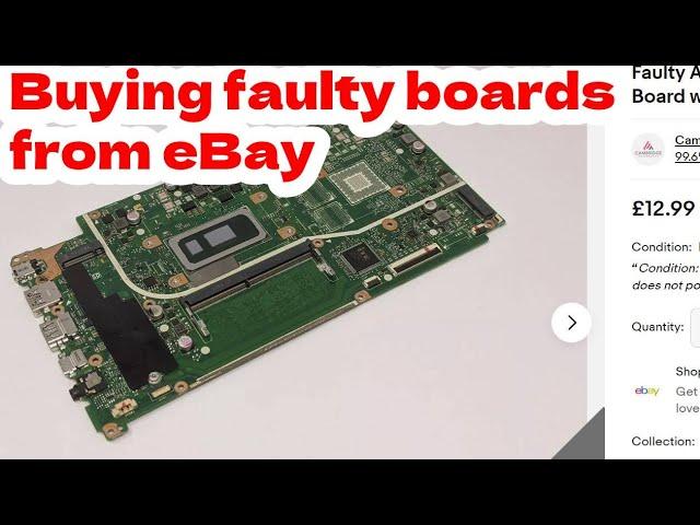 £12 faulty motherboard from eBay - can i fix it? ASUS Vivobook 15 X512FA laptop repair