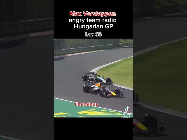 Max Verstappen angry F1 radio #noblem12 #noble #btcc #racecar #trackcar #trackslag #trackday #f1