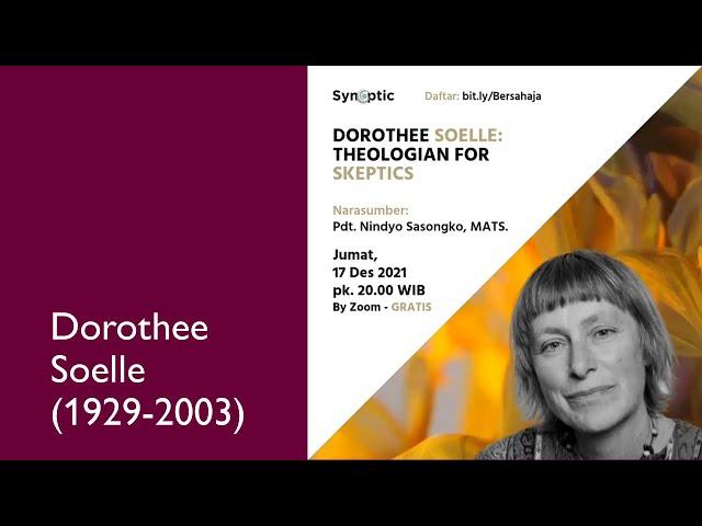 Dorothee Soelle: Theologian for Skeptics