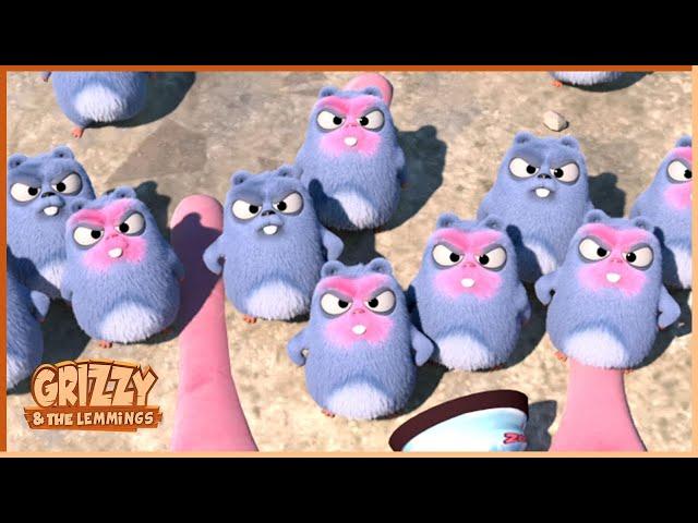 Snow Lemmings | Grizzy & the lemmings | 30' Compilation |  Cartoon for Kids |