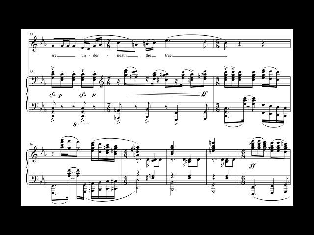 George N. Gianopoulos - Three Songs of Shattering for Mezzo-Soprano and Piano (2009) [Score-Video]