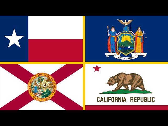 USA States - Learn 50 States of America (Flags and Pronunciation)