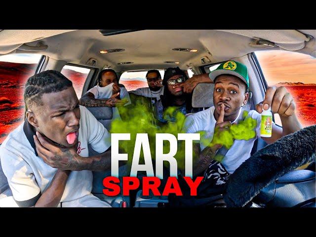 FART SPRAY PRANK IN THE FOE VAN   *MUST WATCH*