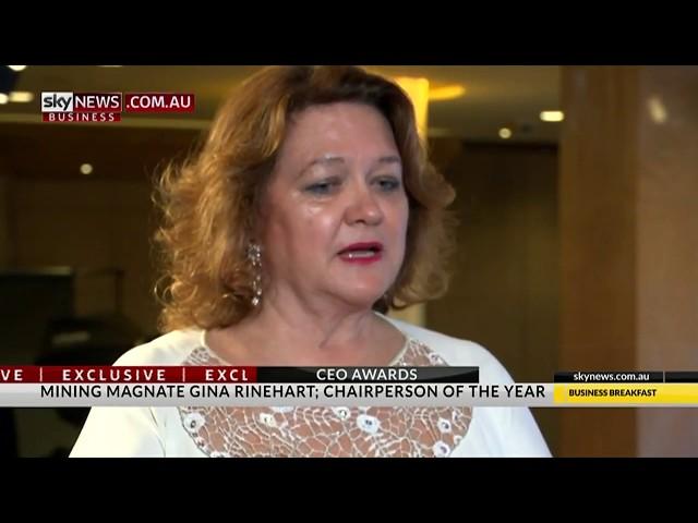 2017 Chairperson of the Year Gina Rinehart, Executive Chairman of Hancock Prospecting | Sky Business