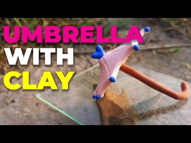 Umbrella With Clay | Clay Work | Craft by Mishi