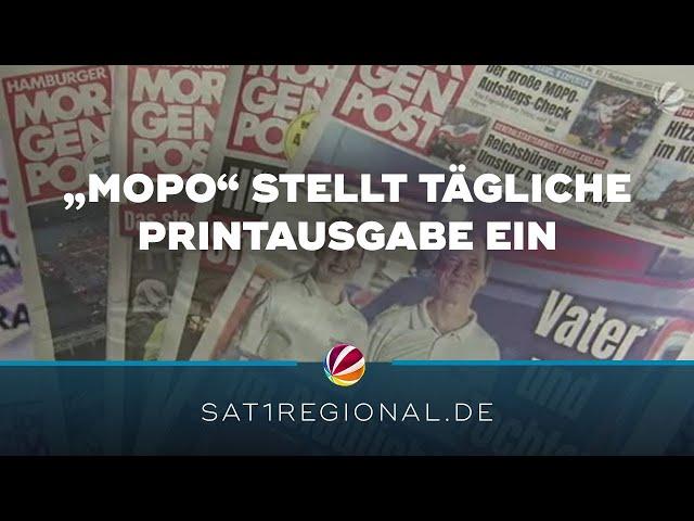 Hamburger Morgenpost: „Mopo“ stellt tägliche Printausgabe ein und wird zur Wochenzeitung