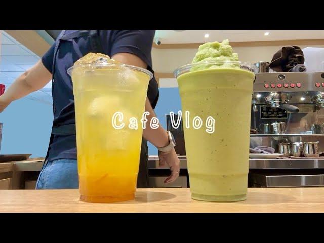 Korean Cafe Vlog | Yuzu? Mango? .. Matcha? Melon?