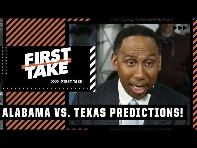 Alabama will be UP BY 30 vs. Texas  - Stephen A. on Bama vs. Texas | First Take