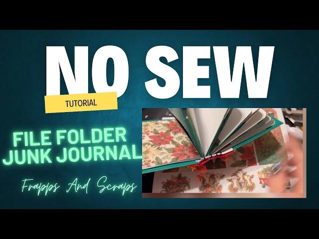 No sew file folder junk journal tutorial