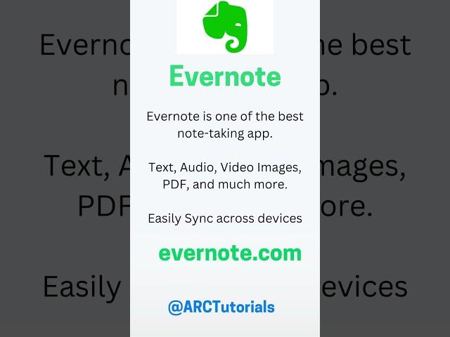 Top Productivity App #10 | Evernote App | Top ToDo, Note taking App | App Reviews | Technology Apps