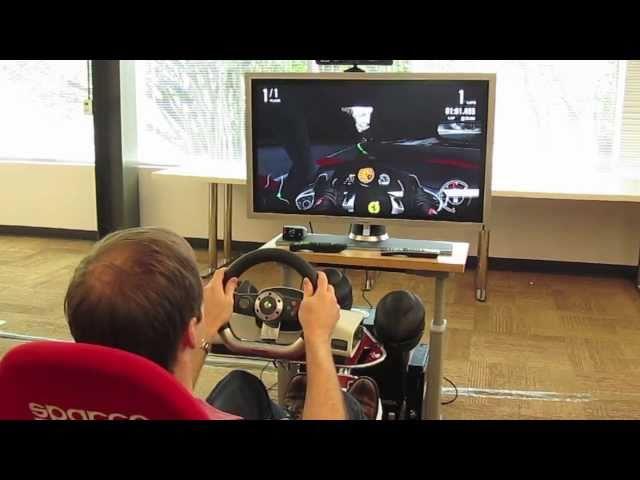 Forza Motorsport 4 Kinect head tracking with wheel