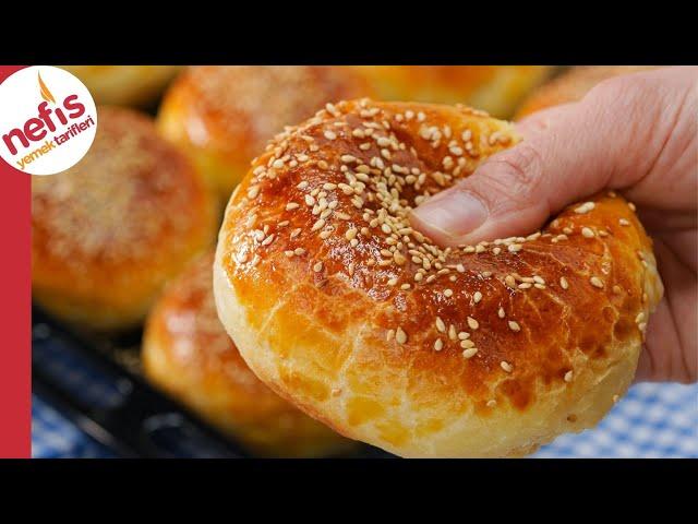 SOFT & FLUFFY Turkish Buns | Savory Turkish Pastry Recipe (Pogaca Recipe)