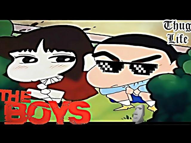 THE BOYS MEME | Shin chan thug life moment shinchan sigma moments in hindi #shinchan #theboys PART18