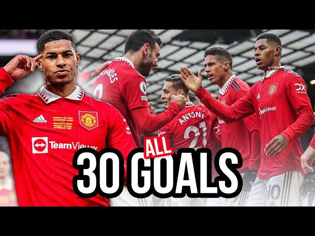 ALL OF RASHFORD'S 30 GOALS  | 2022/23