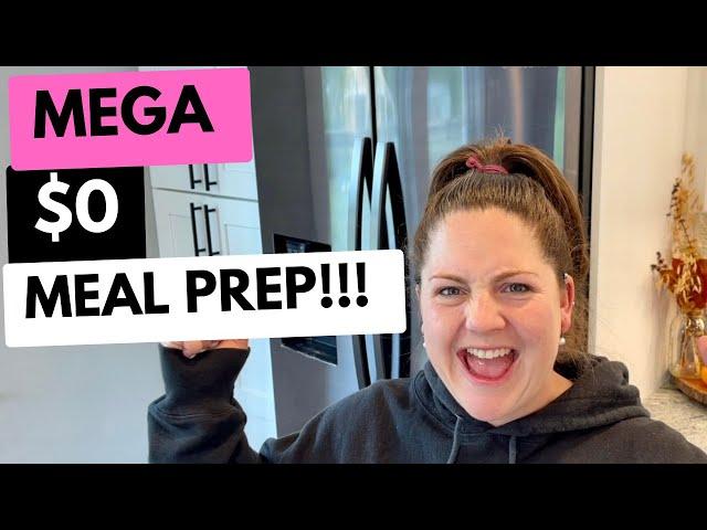 No Spend Pantry Challenge | Mega Fridge Clean Out Meals