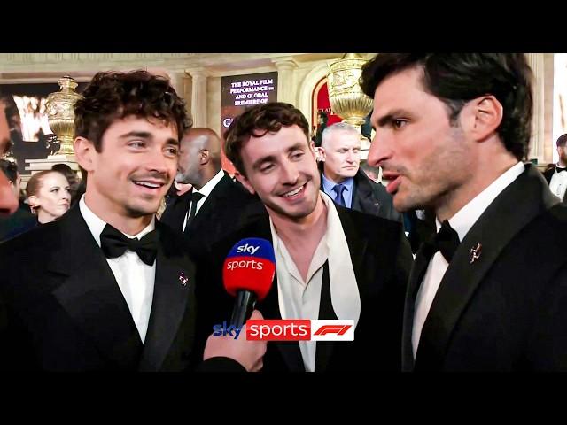 Paul Mescal crashes Charles Leclerc, Carlos Sainz interview at Gladiator II premiere 