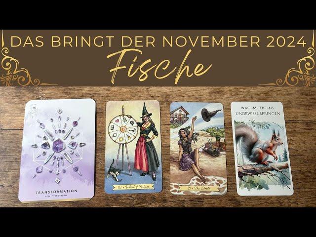 Fische  November 2024  Das Schicksal greift dir unter die Arme | Tarot & Orakel Reading