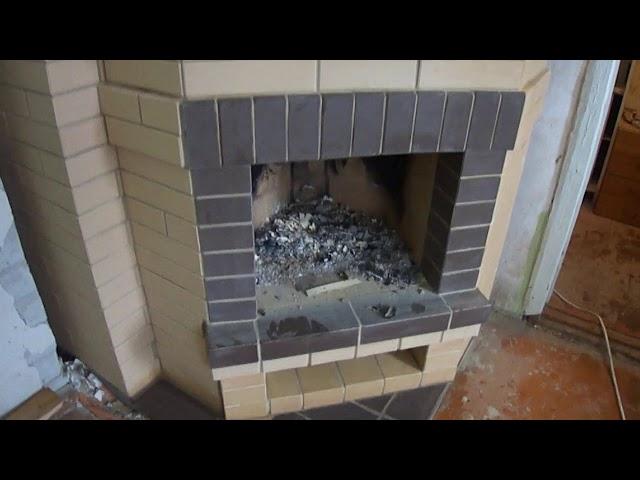 Отопительно -варочная печь с камином