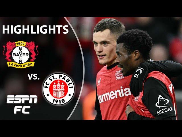  THRILLER CLASH  Bayer Leverkusen vs. St. Pauli | Bundesliga Highlights | ESPN FC