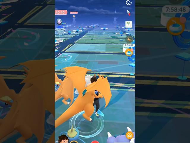 Wild Charizard + Mega Charizard at the same time #shorts