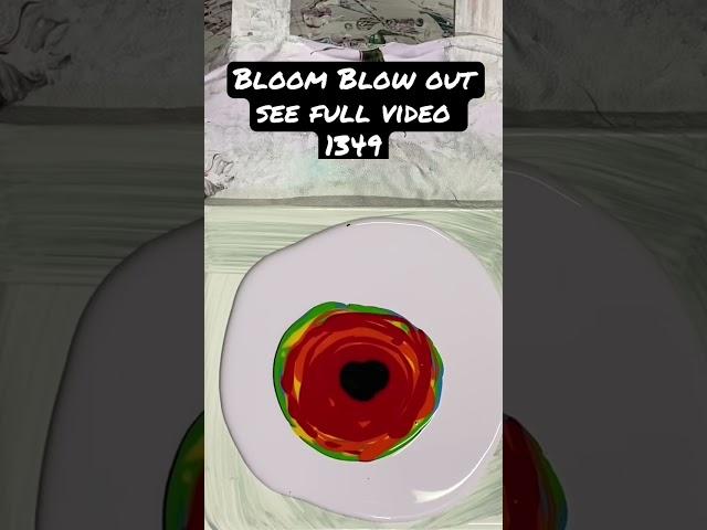 Bloom Technique Fluid Art, #shorts