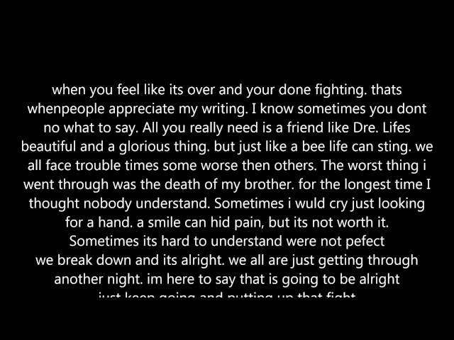You can get through anything. (prod. Spence Mills)