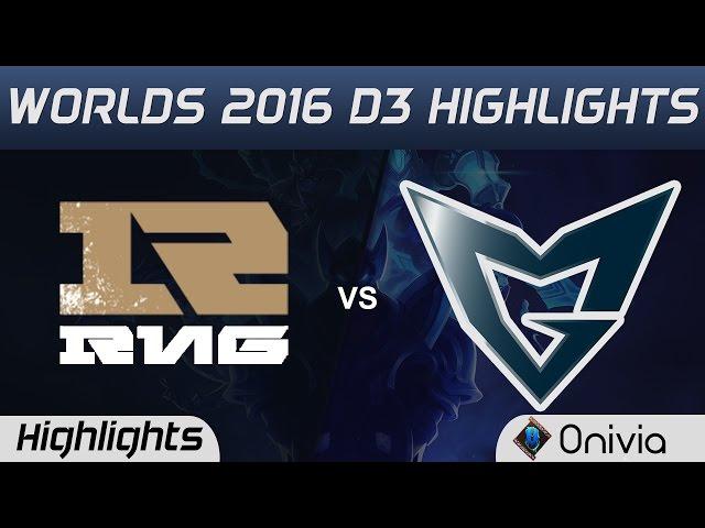 RNG vs SSG Highlights Worlds 2016 D3 Royal Never Give Up vs Samsung Galaxy