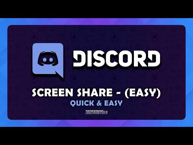 How To Screen Share On Discord - (Quick & Easy)