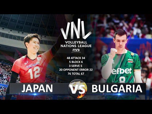 Japan vs Bulgaria | Men's VNL 2023