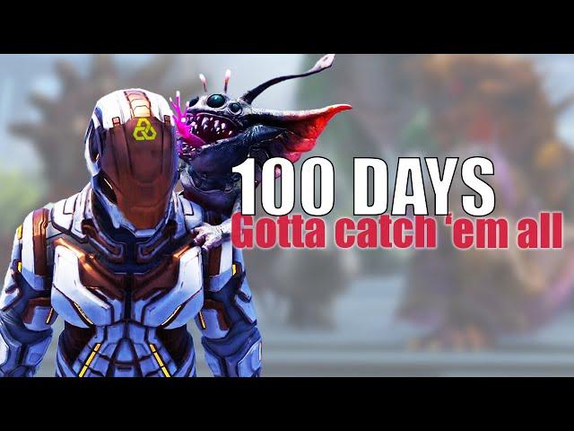 I tried to tame EVERYTHING before official shut down | 100 Days Ark Survival Evolved