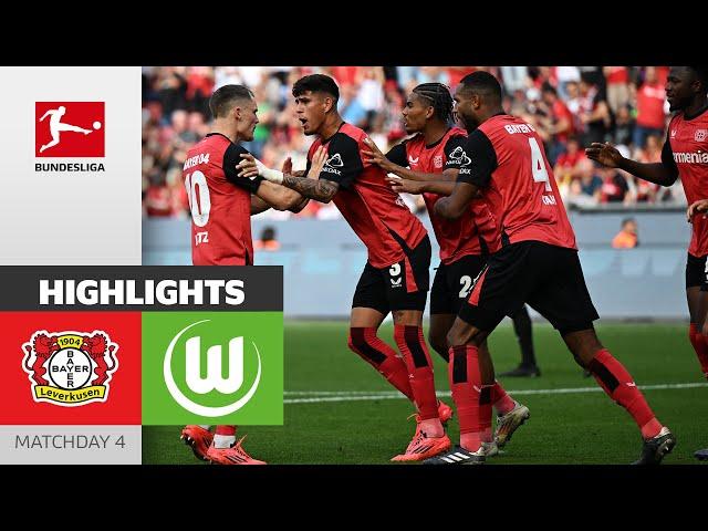 In Leverkusen Style! | Bayer 04 Leverkusen - VfL Wolfsburg 4-3 | Highlights | Matchday 4