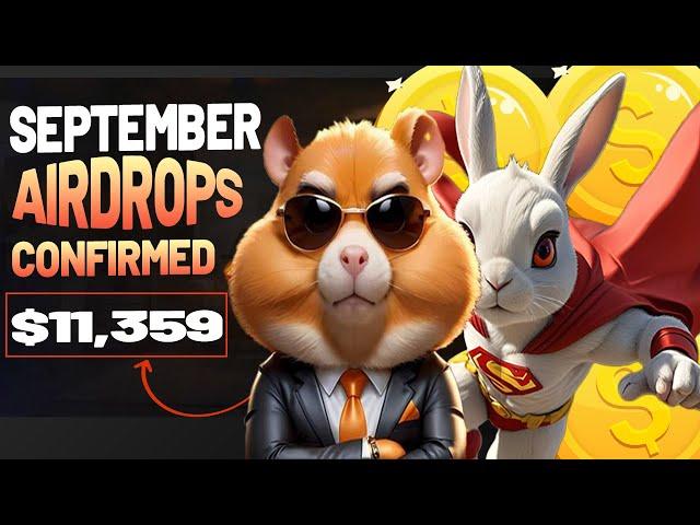 Top 6 Airdrops Launching in September  2024 | Hamster Kombat Airdrop