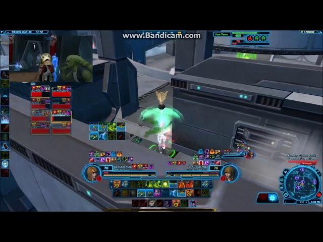5.5 SWTOR PvP - Mamba Heals Civil War (Happy Server Merge, RIP Burger Colony and Harbi)