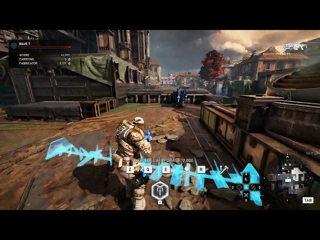 Gears 5 horde on "Foundation" Master difficulty wave 1-50 Demolitions 1440p