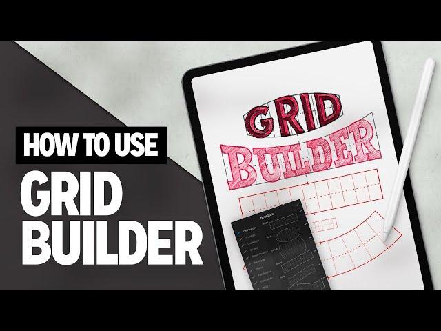 How To Use Grid Builder to create beautiful Lettering Layouts in Procreate