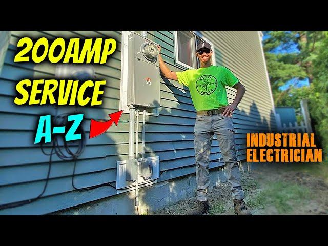 Full 200 AMP Electrical Service Upgrade Install