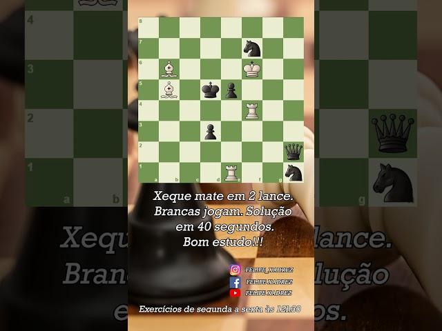 MATE NO MINUTO 207 #checkmate #chess #tática #xadrez #aprenderxadrez #chesspuzzle
