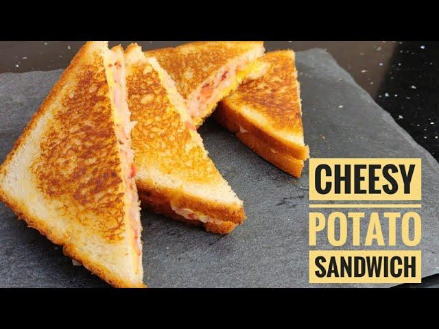 Cheesy Potato Sandwich, Easy and Quick Tasty Sandwich Recipe || food rewind