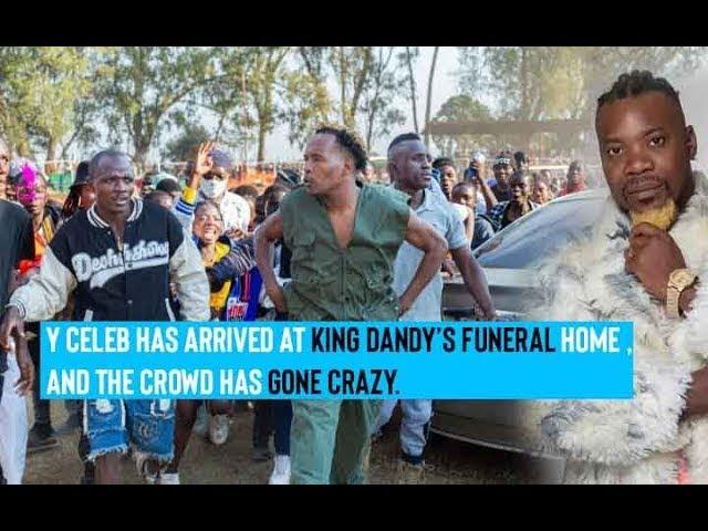 Y Celeb Arrive At   Dandy Krazy Funeral HOUSE : SEE What Happened 